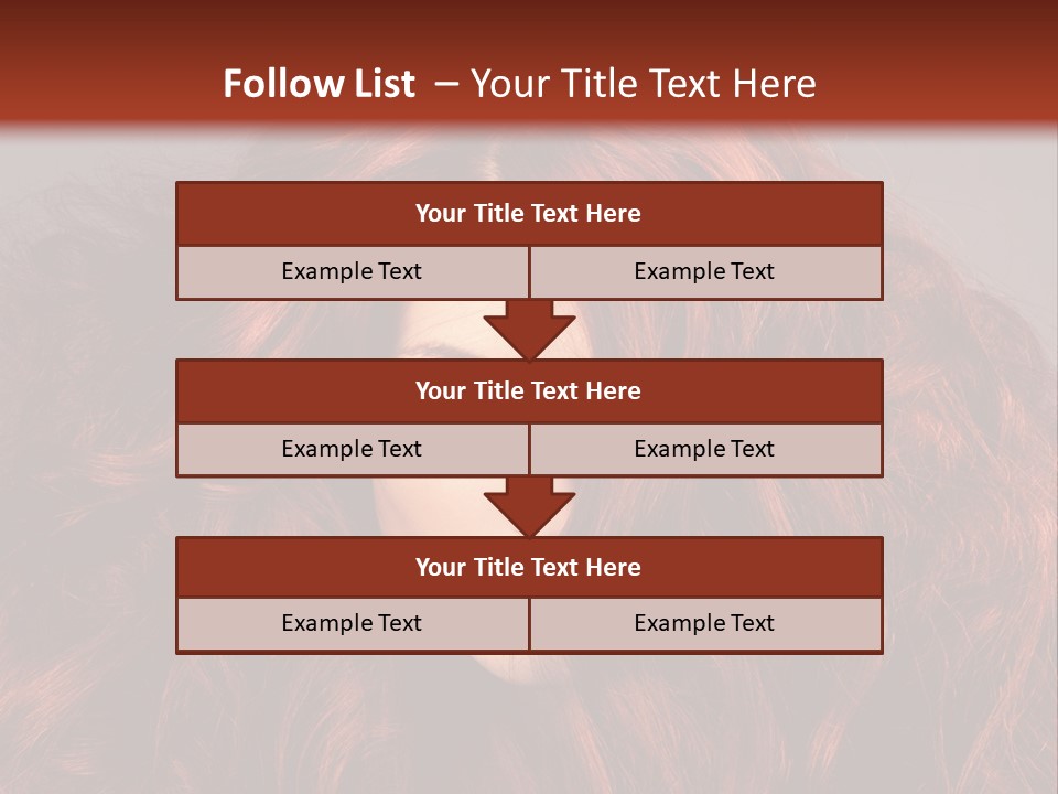 Toned Curly Woman PowerPoint Template
