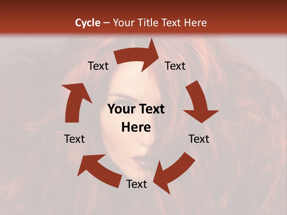 Toned Curly Woman PowerPoint Template