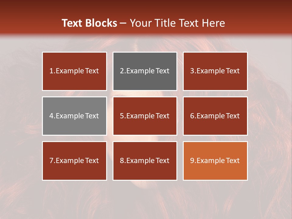 Toned Curly Woman PowerPoint Template