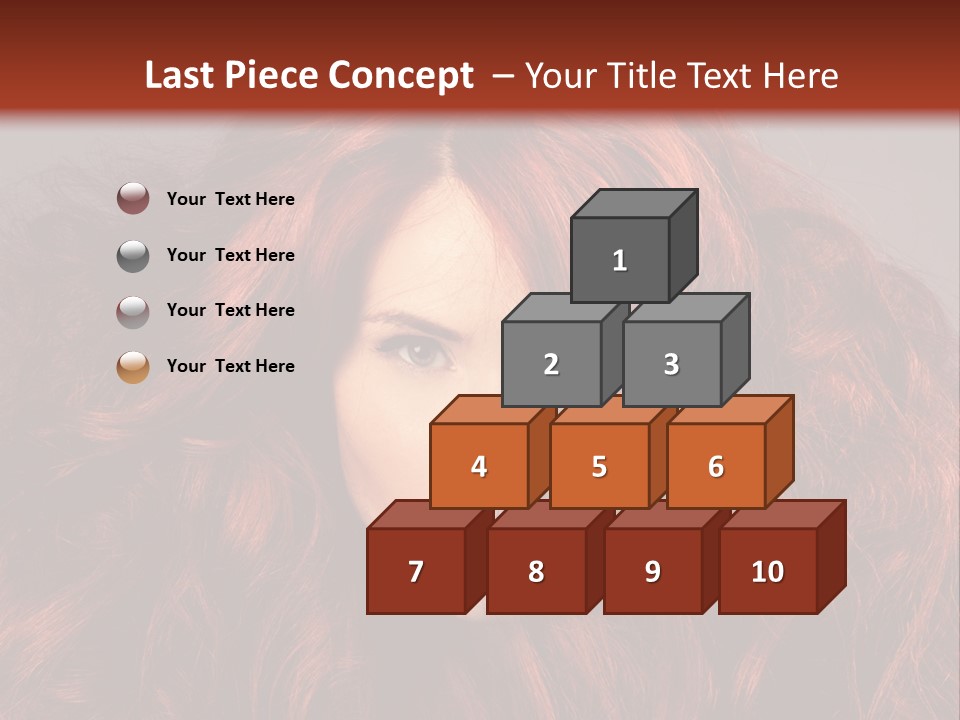 Toned Curly Woman PowerPoint Template