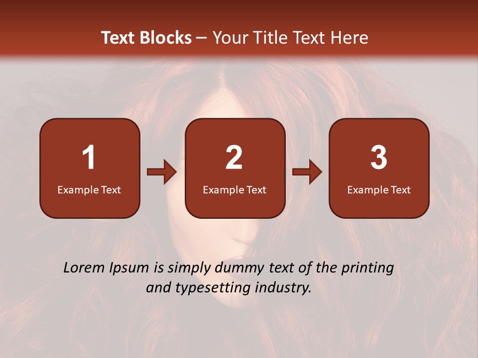 Toned Curly Woman PowerPoint Template