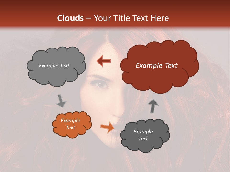 Toned Curly Woman PowerPoint Template