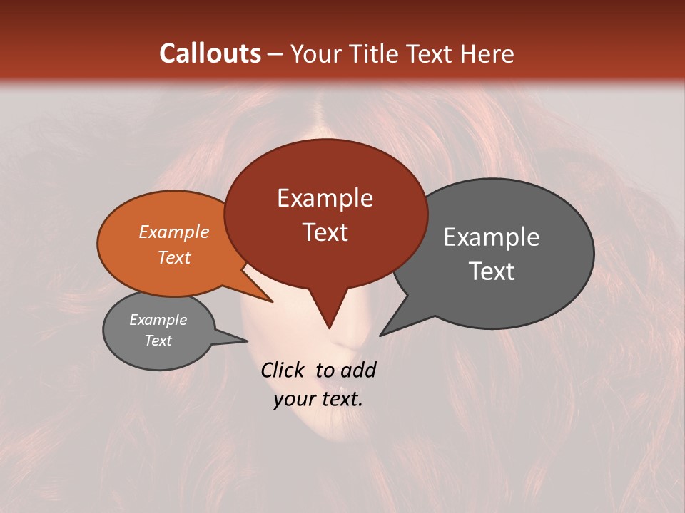 Toned Curly Woman PowerPoint Template