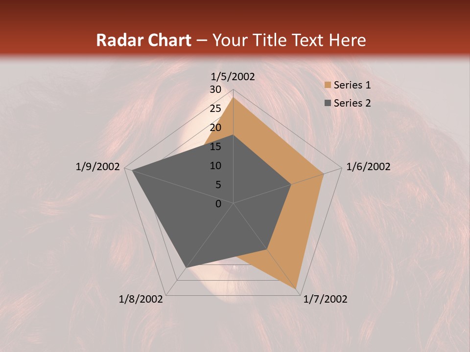 Toned Curly Woman PowerPoint Template