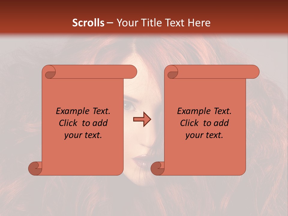 Toned Curly Woman PowerPoint Template