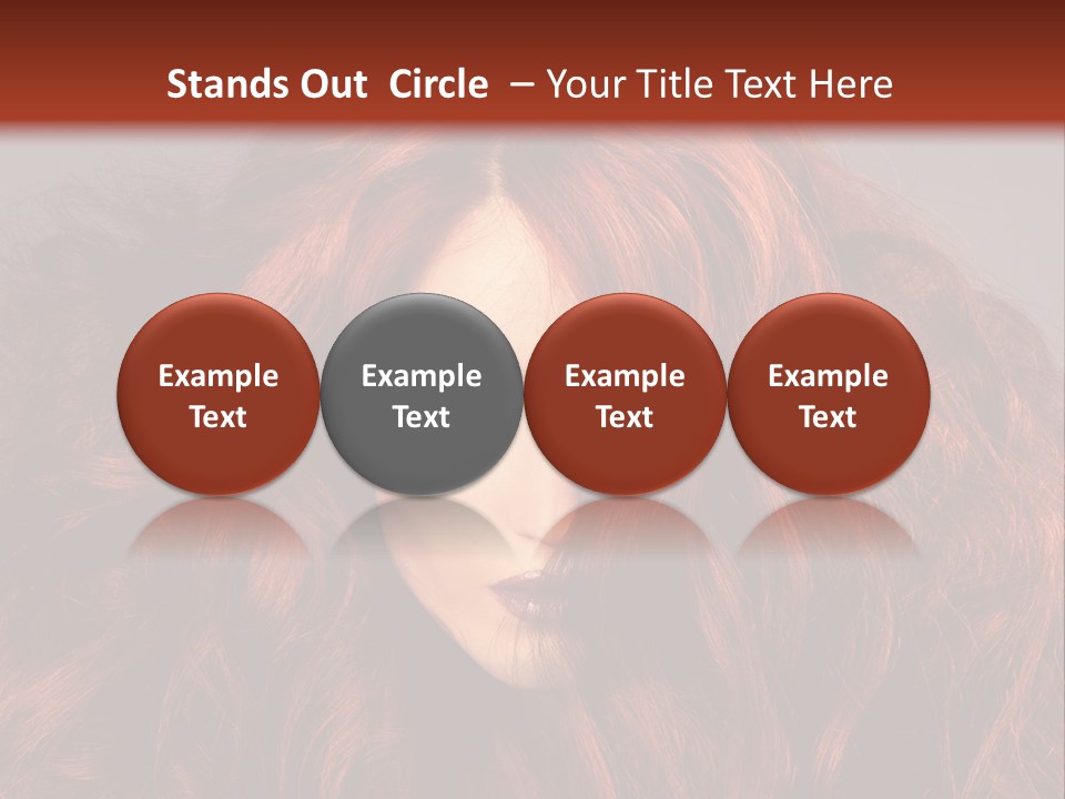 Toned Curly Woman PowerPoint Template