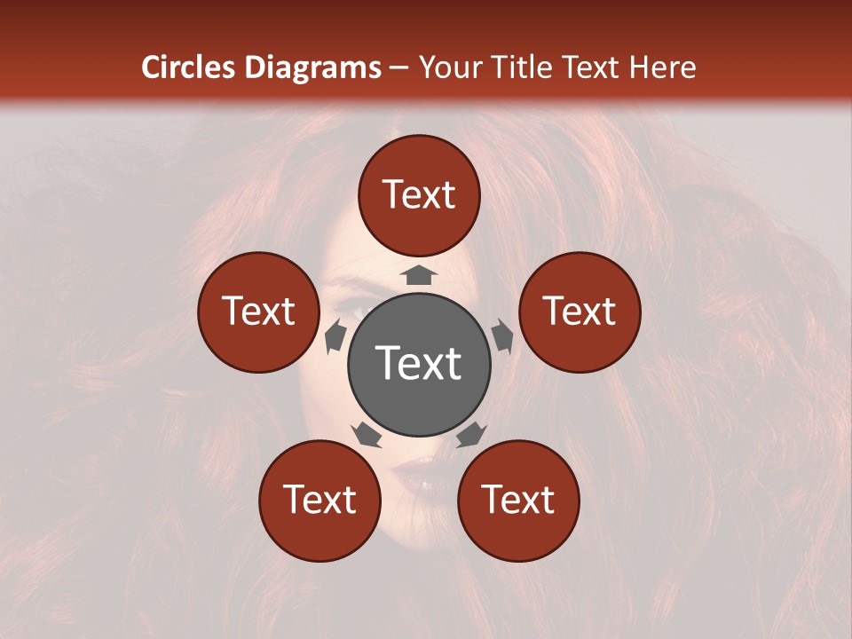 Toned Curly Woman PowerPoint Template