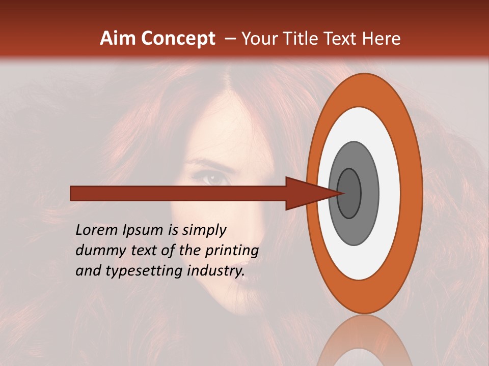 Toned Curly Woman PowerPoint Template