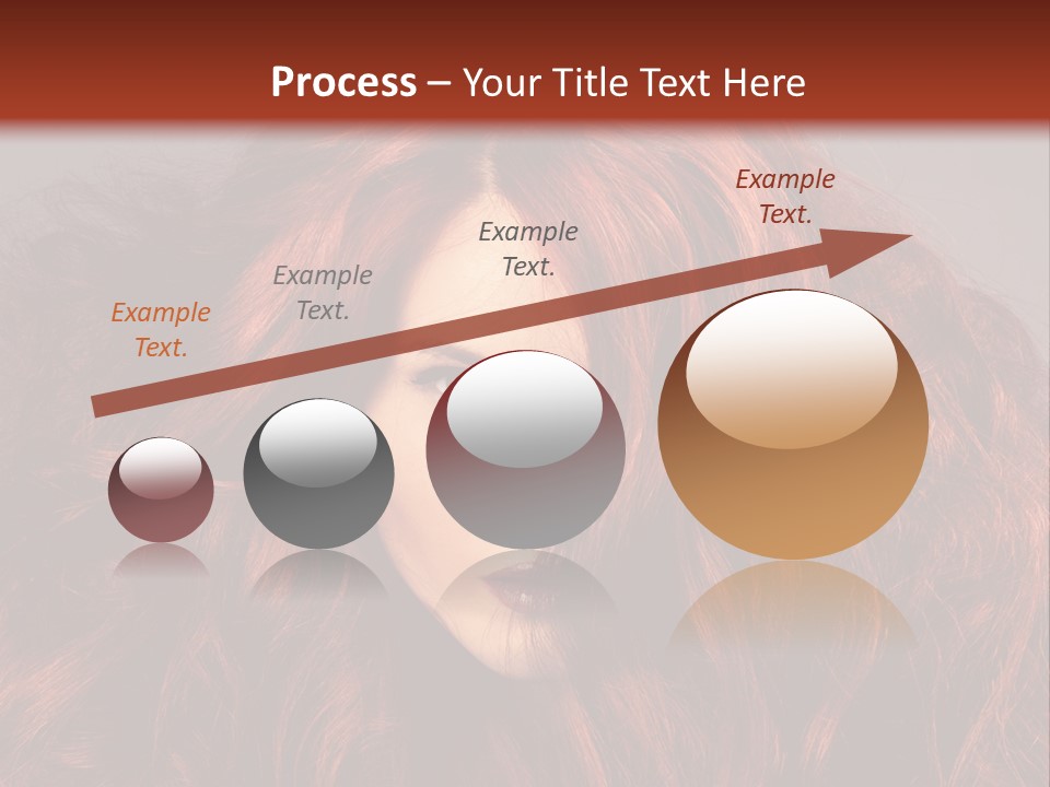 Toned Curly Woman PowerPoint Template