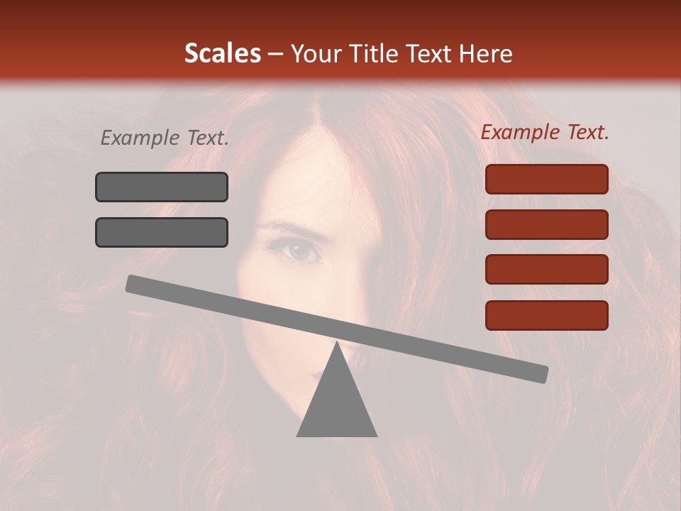 Toned Curly Woman PowerPoint Template