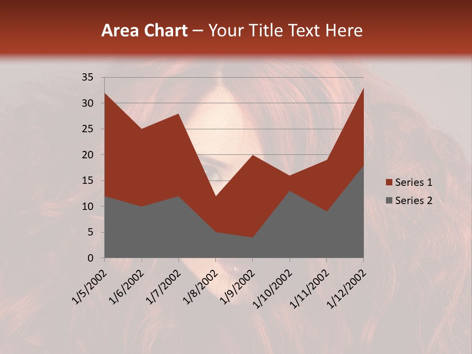 Toned Curly Woman PowerPoint Template