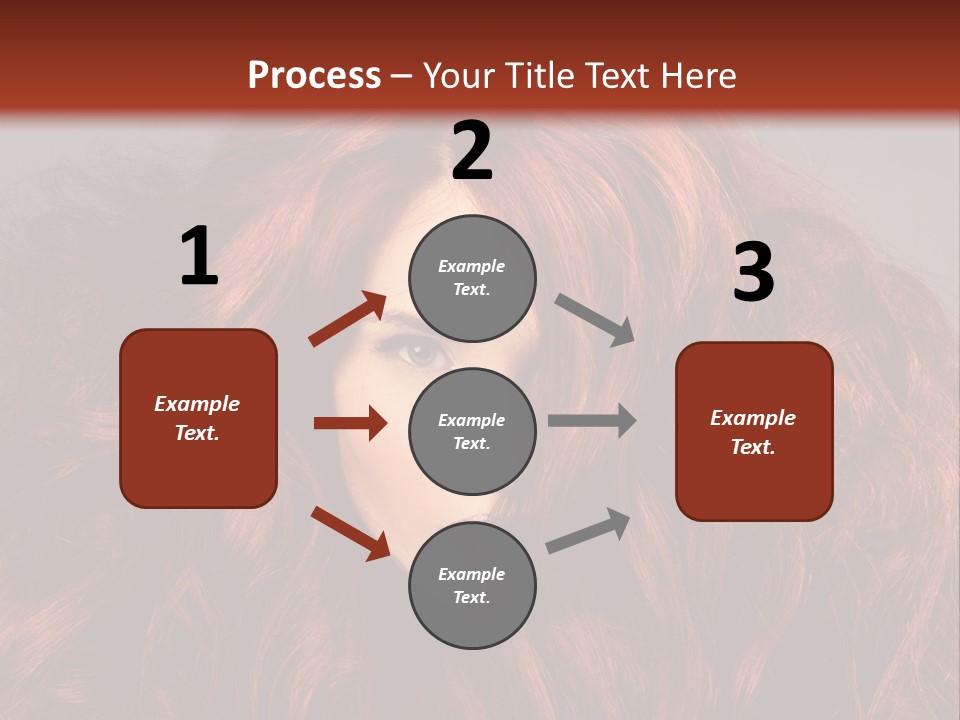 Toned Curly Woman PowerPoint Template