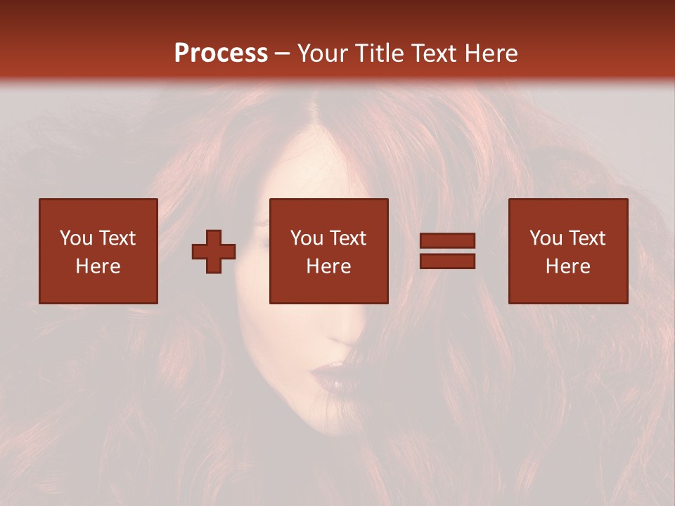 Toned Curly Woman PowerPoint Template