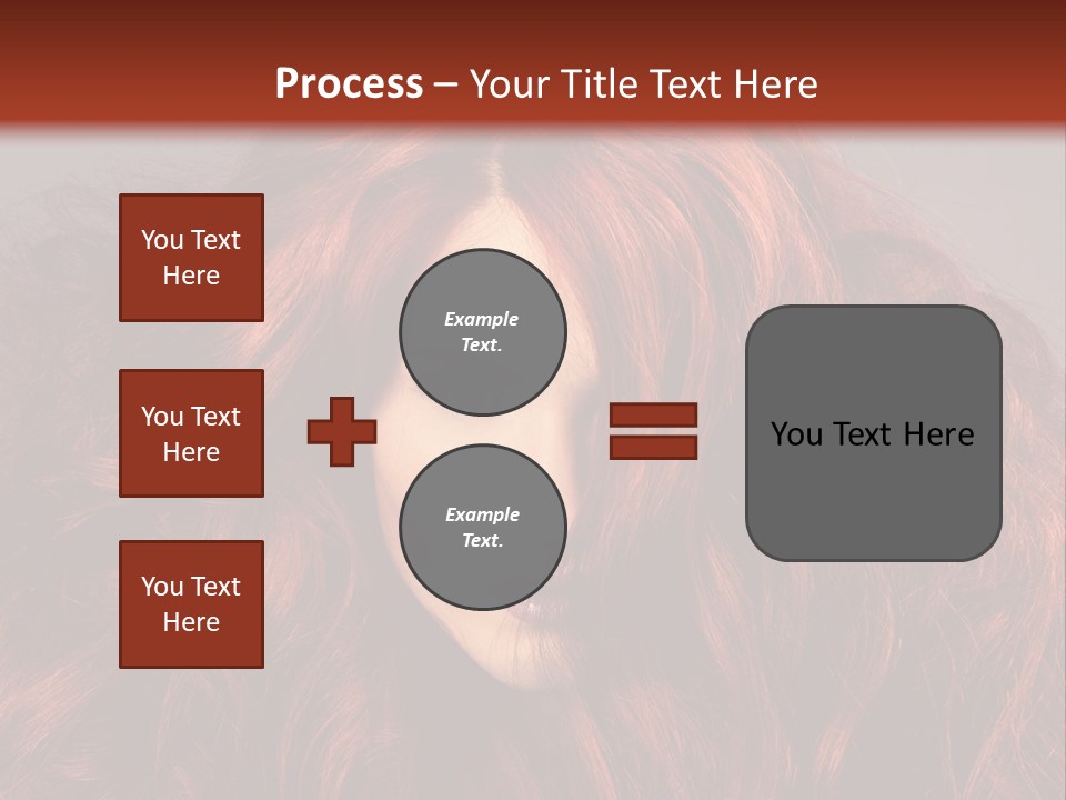 Toned Curly Woman PowerPoint Template