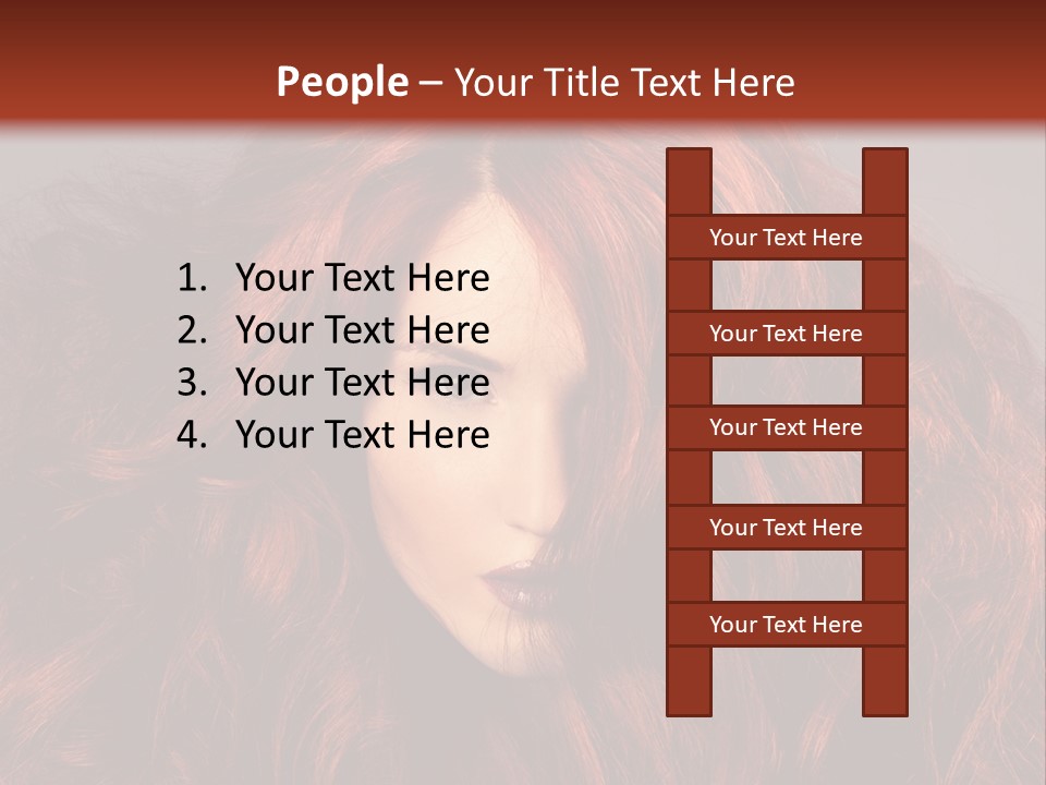 Toned Curly Woman PowerPoint Template