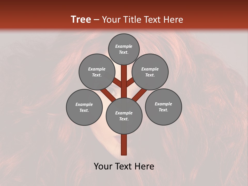 Toned Curly Woman PowerPoint Template