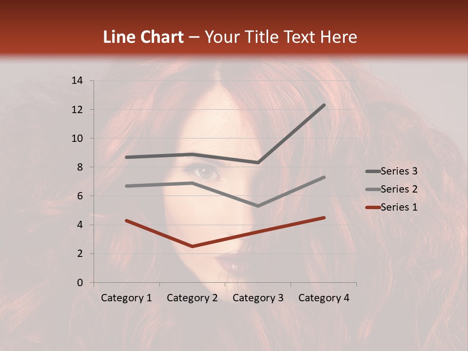 Toned Curly Woman PowerPoint Template