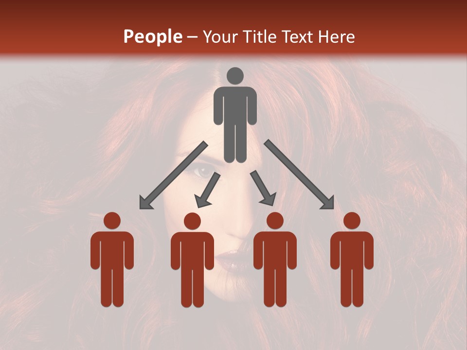 Toned Curly Woman PowerPoint Template