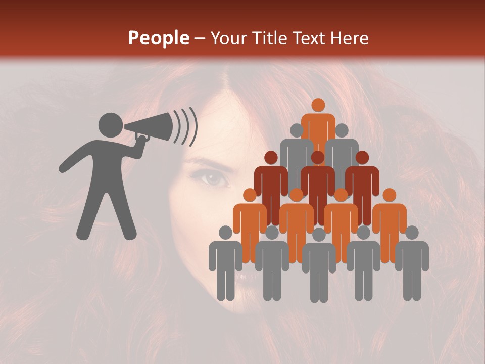 Toned Curly Woman PowerPoint Template