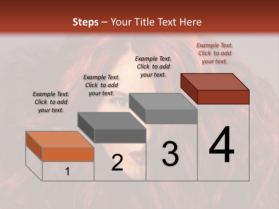 Toned Curly Woman PowerPoint Template