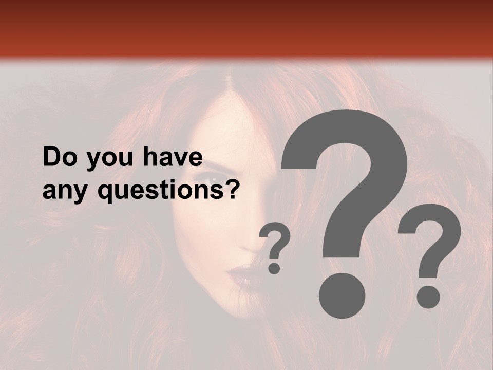 Toned Curly Woman PowerPoint Template