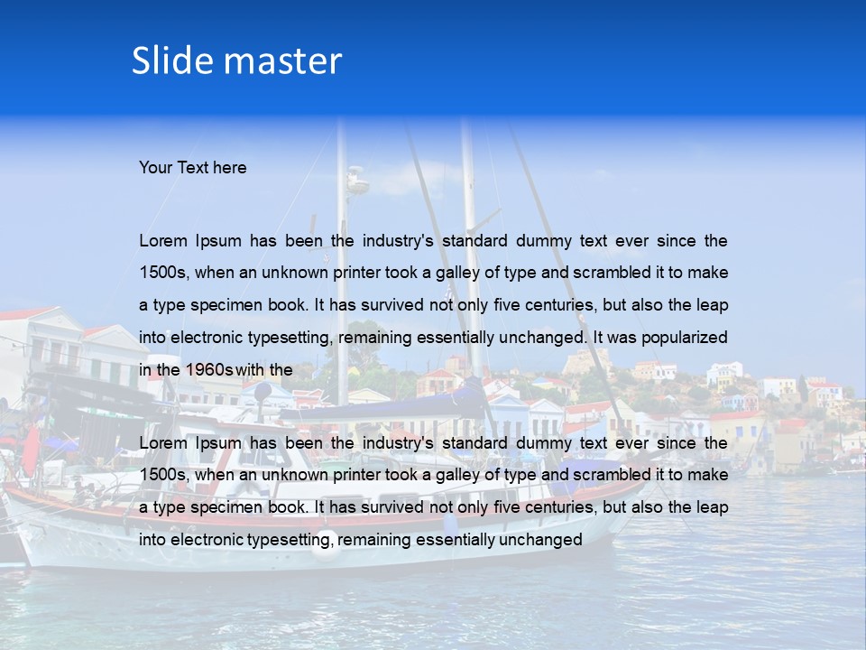 Quay Architecture Tourist PowerPoint Template