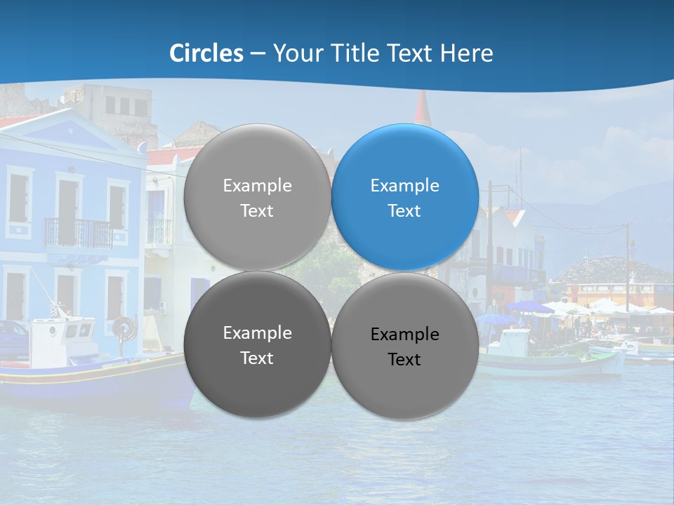 Summer View Lagoon PowerPoint Template