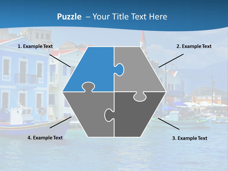 Summer View Lagoon PowerPoint Template