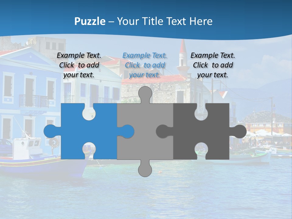 Summer View Lagoon PowerPoint Template