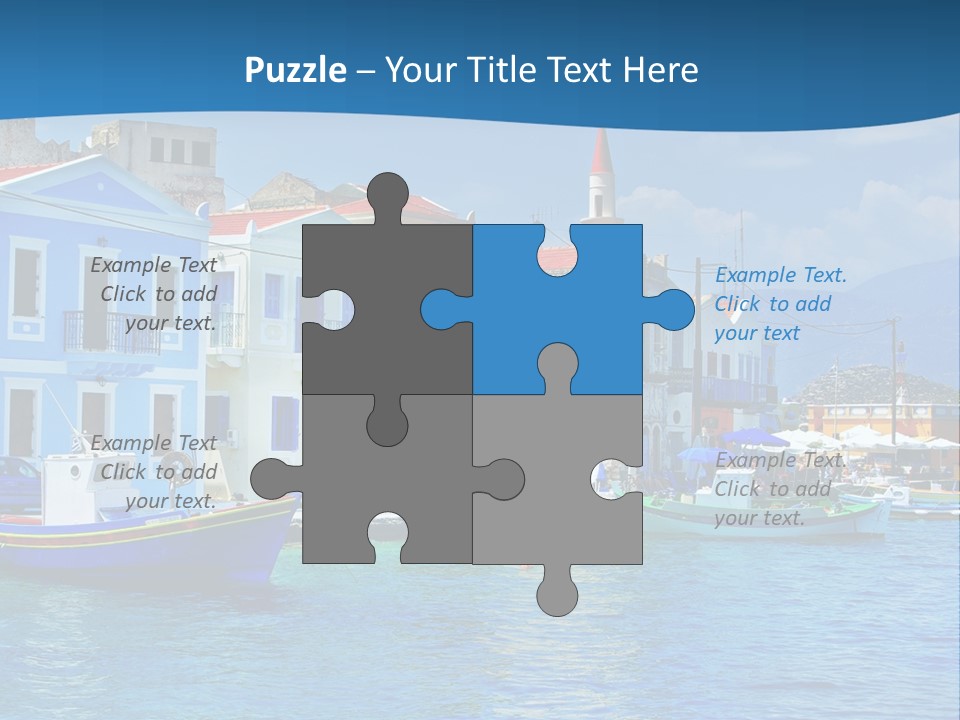 Summer View Lagoon PowerPoint Template