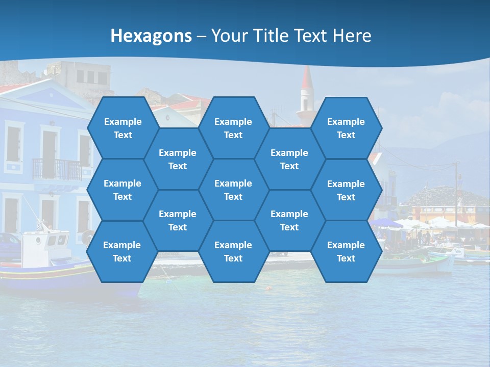 Summer View Lagoon PowerPoint Template