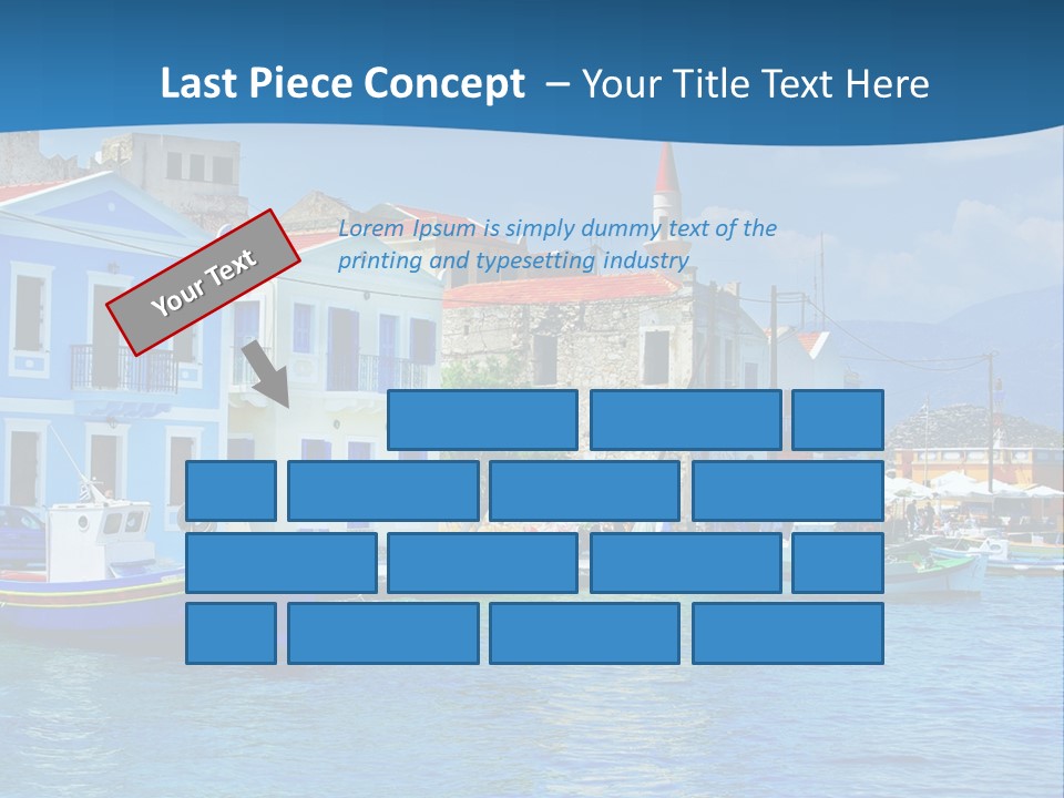 Summer View Lagoon PowerPoint Template