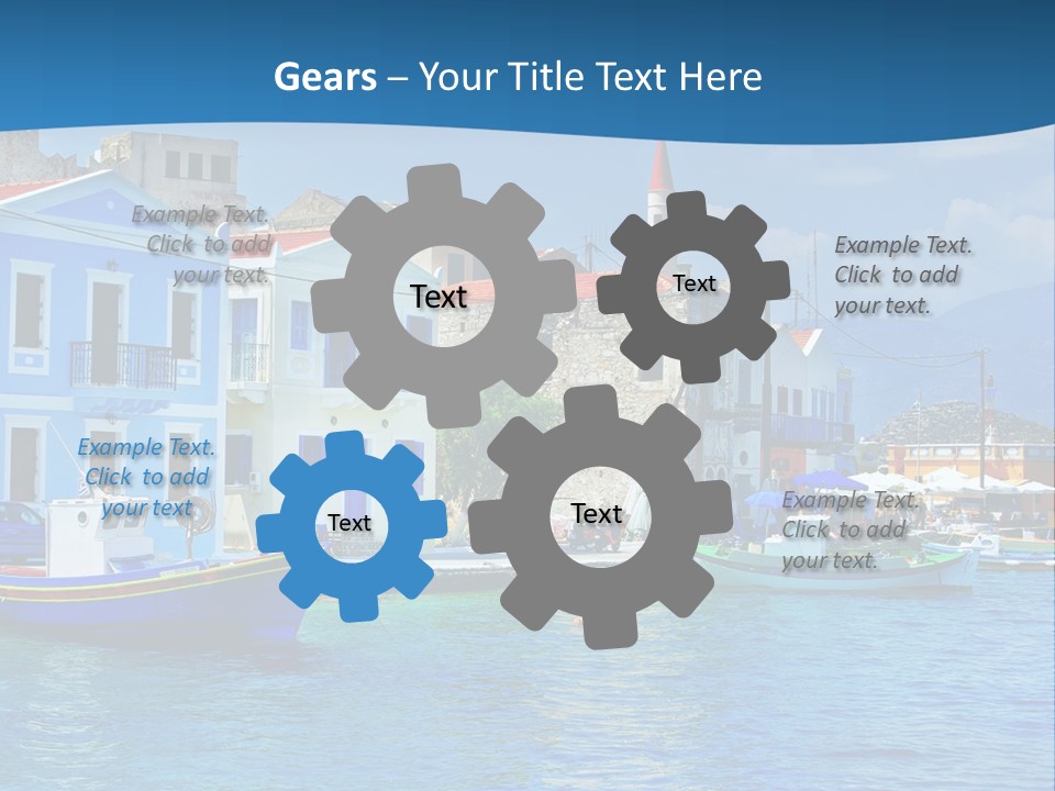 Summer View Lagoon PowerPoint Template