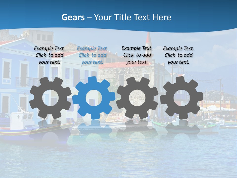 Summer View Lagoon PowerPoint Template