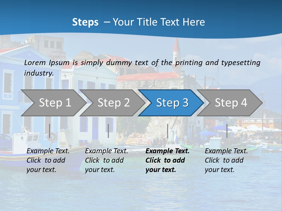 Summer View Lagoon PowerPoint Template