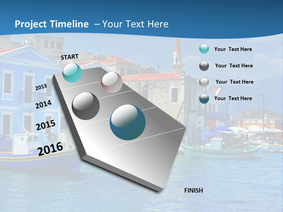 Summer View Lagoon PowerPoint Template