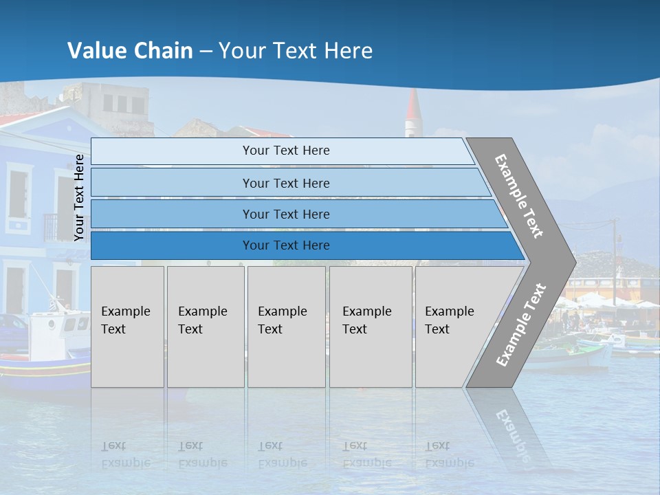 Summer View Lagoon PowerPoint Template