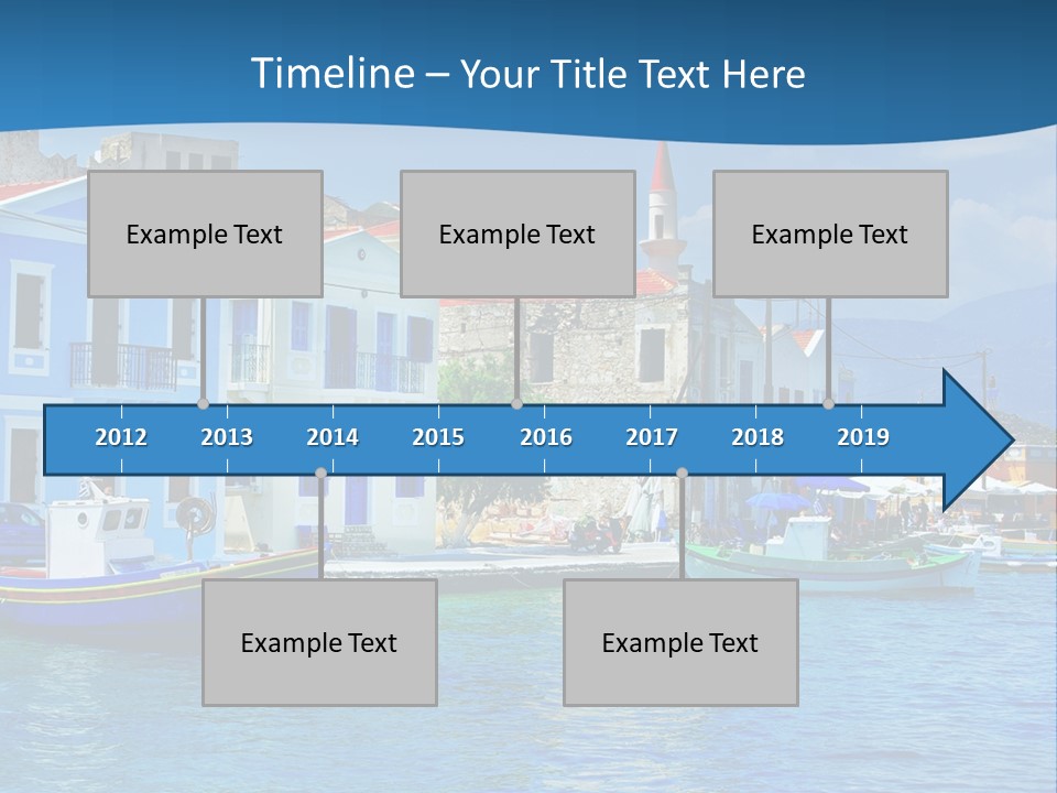 Summer View Lagoon PowerPoint Template