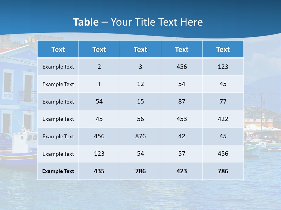 Summer View Lagoon PowerPoint Template