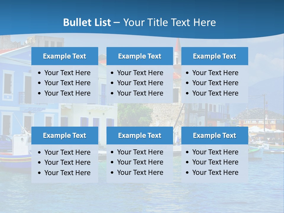Summer View Lagoon PowerPoint Template