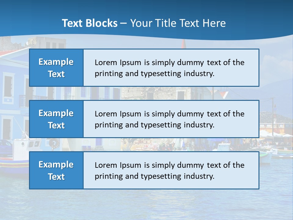 Summer View Lagoon PowerPoint Template
