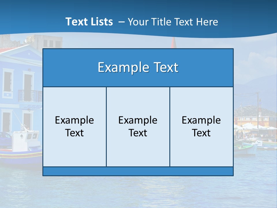 Summer View Lagoon PowerPoint Template