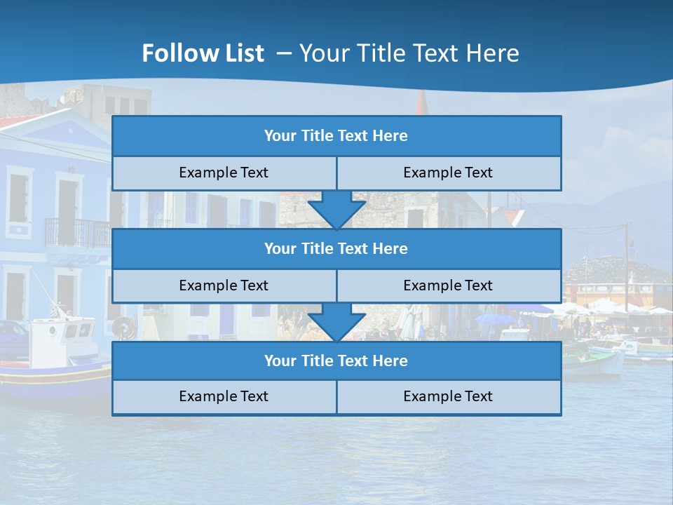 Summer View Lagoon PowerPoint Template