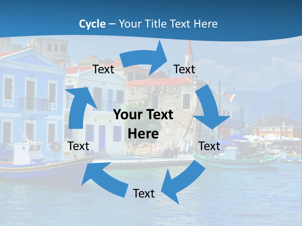 Summer View Lagoon PowerPoint Template