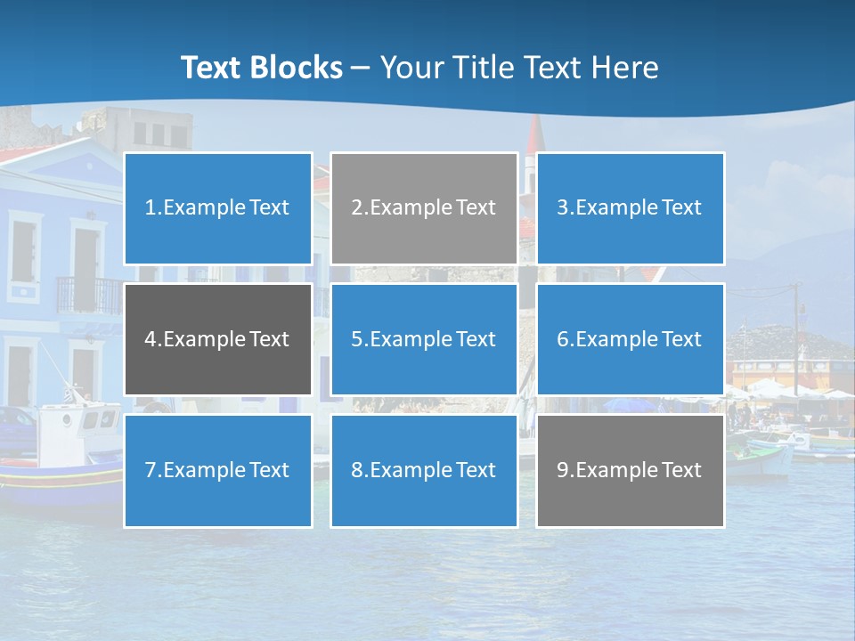 Summer View Lagoon PowerPoint Template