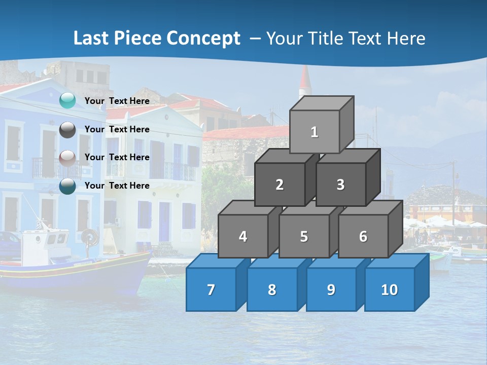 Summer View Lagoon PowerPoint Template