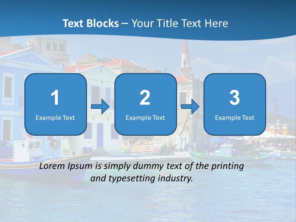 Summer View Lagoon PowerPoint Template