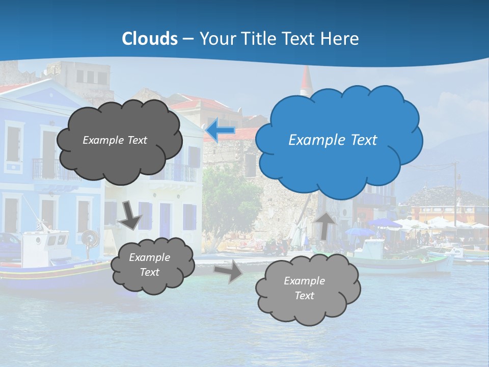 Summer View Lagoon PowerPoint Template
