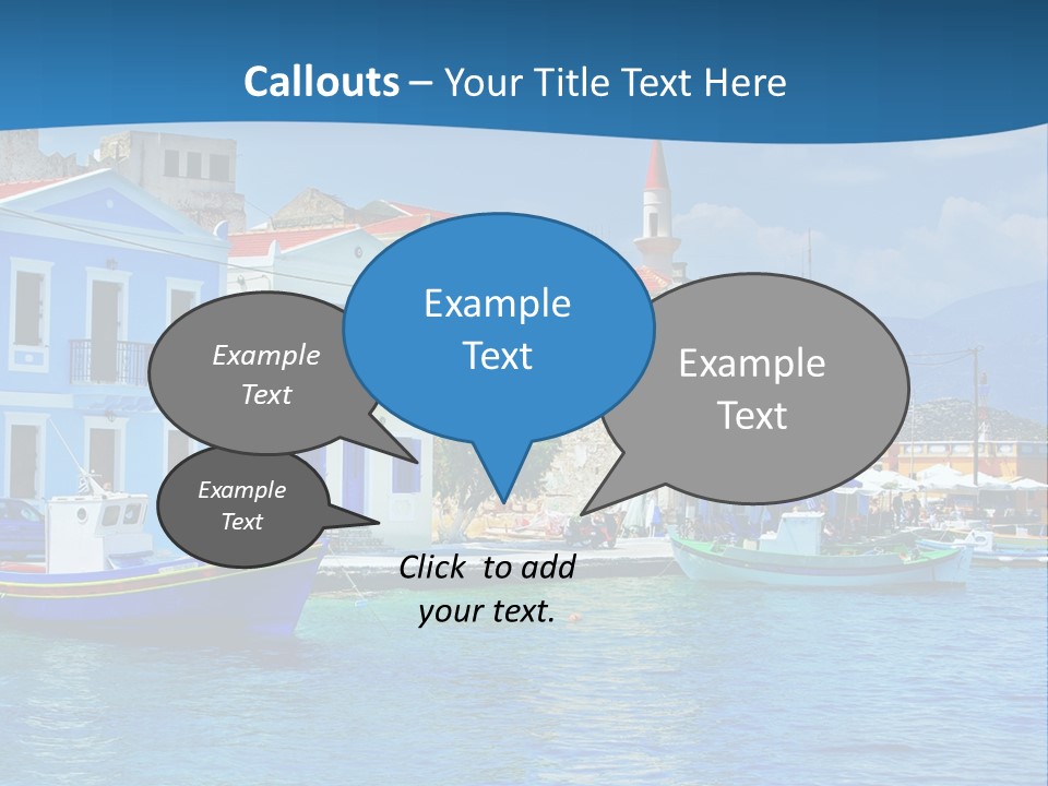 Summer View Lagoon PowerPoint Template