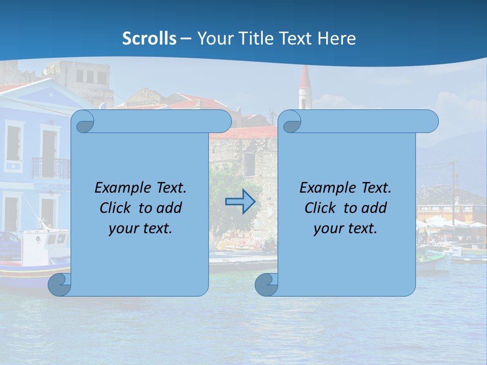 Summer View Lagoon PowerPoint Template